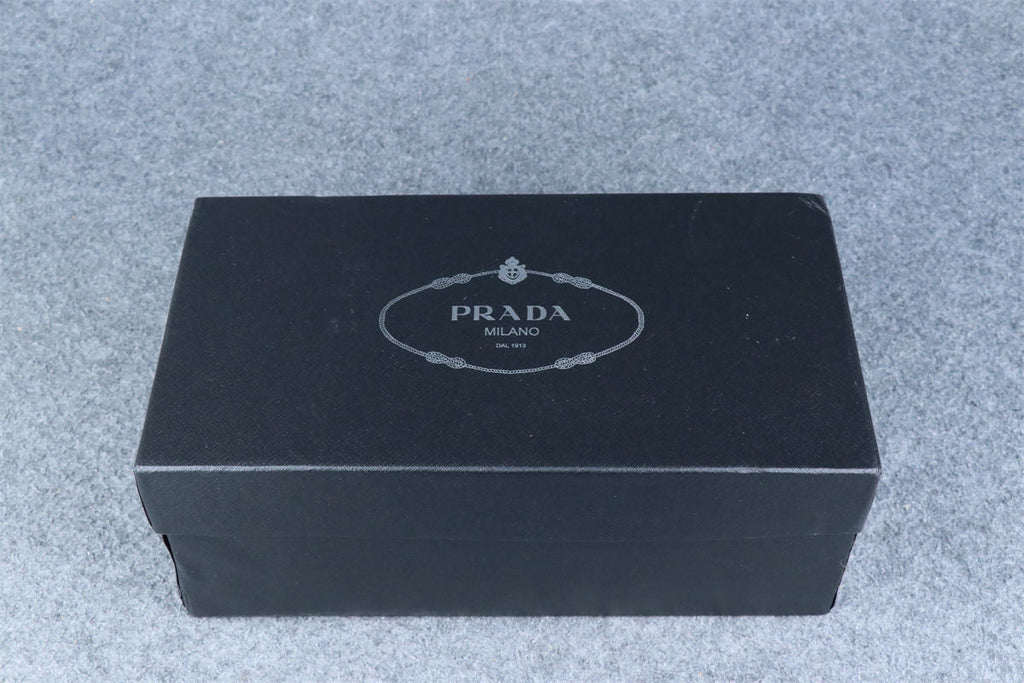 Prada Leather Dual-Buckle Slide Sandals