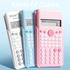 Scientific Calculators for Students, 240 Functions 2-Line Standard Scientific Calculator, Cute School Office Supplies，Math Calculator for School (White)
