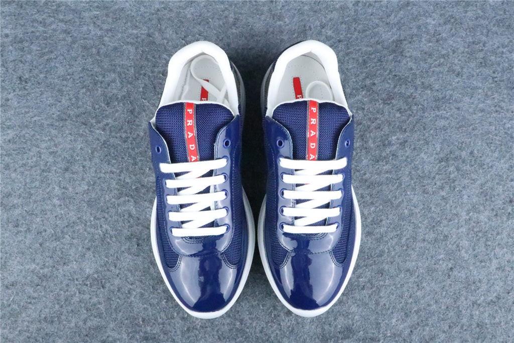 Prada America's Cup Sneakers 'Navy Blue Silver'