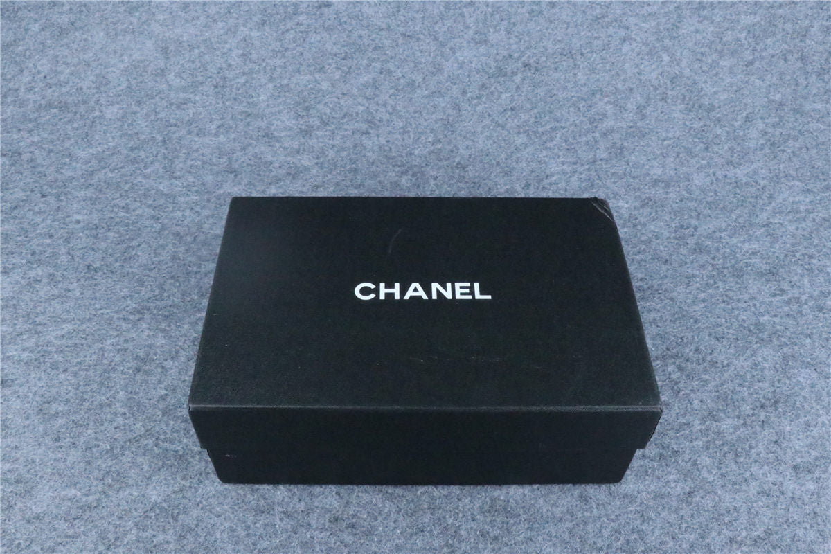 Chanel Lambskin CC Thong Sandals 'Black'